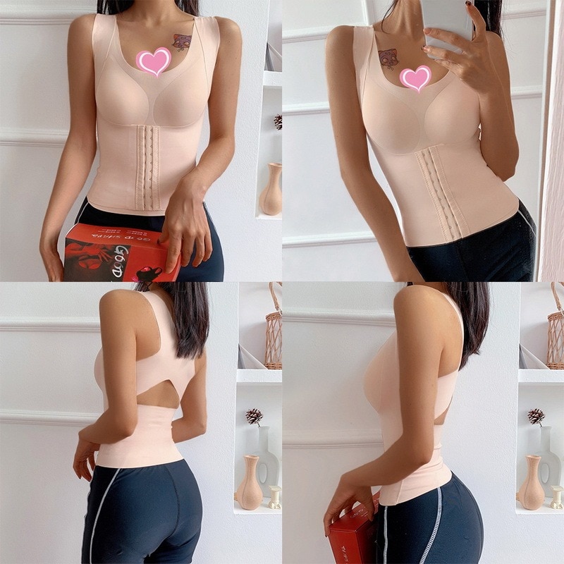 Snatch Bra - 3-in-1 Waist Trainer Bra, Waist Buttoned Bra Shapewear  Sculpting Tummy Tuck Push Up No Steel Ring, 2pcs Beige, Large : :  Clothing, Shoes & Accessories